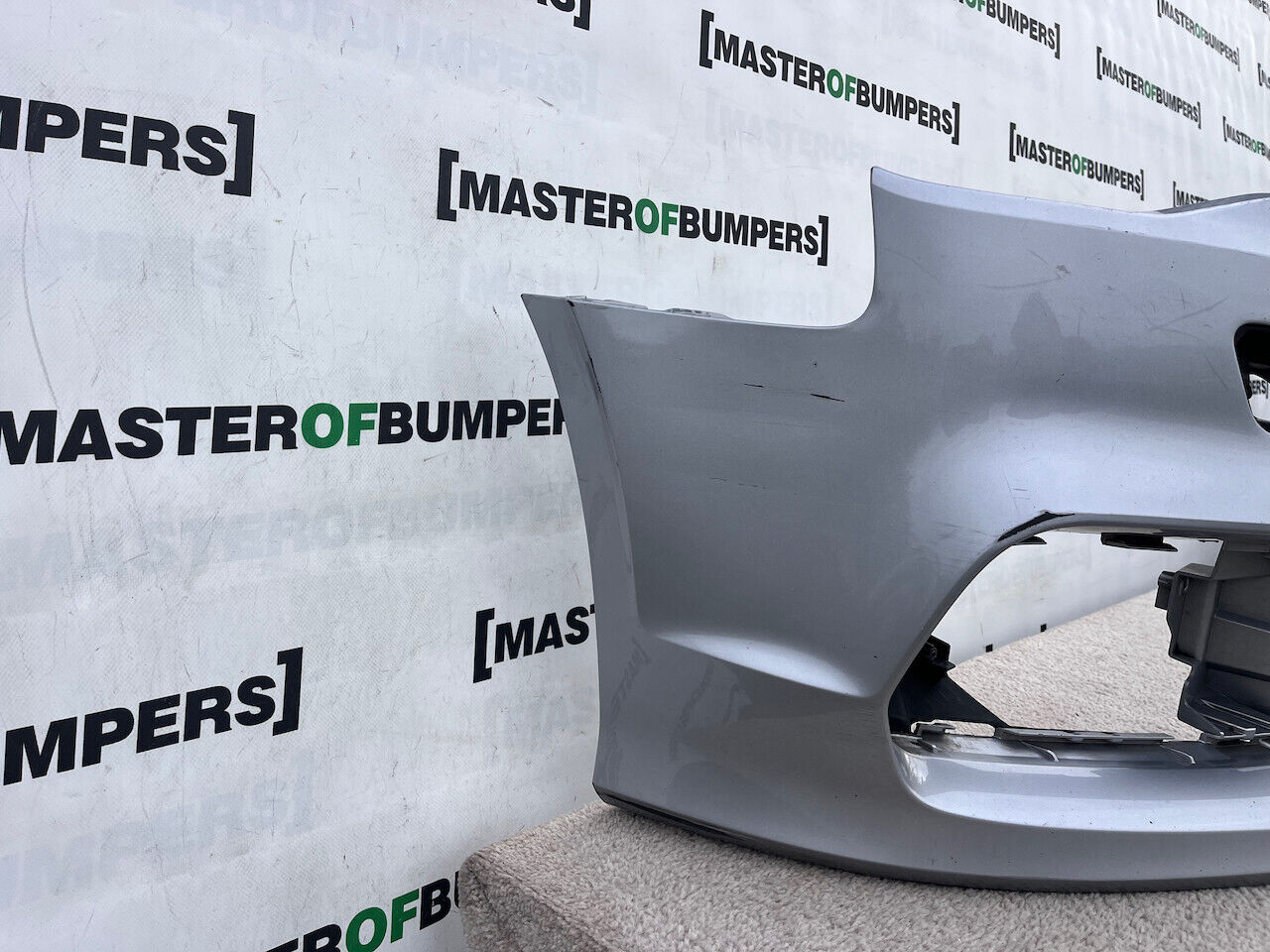 Audi S3 Saloon Cabrio 2012-2015 Front Bumper Silver No Pdc Genuine [a751]