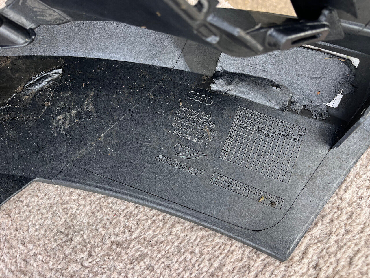 Audi Rs6 C7 Lift Avant/estate 2015-2018 Front Bumper 6 Pdc Genuine [a761]