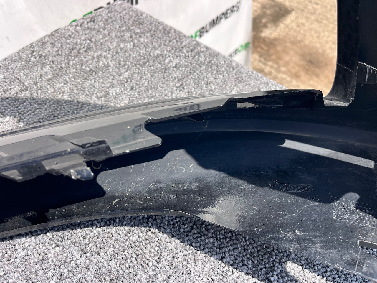 Audi Rs3 Hatchback 8v Lift 2016-2019 Front Bumper 4 Pdc Genuine [a833]