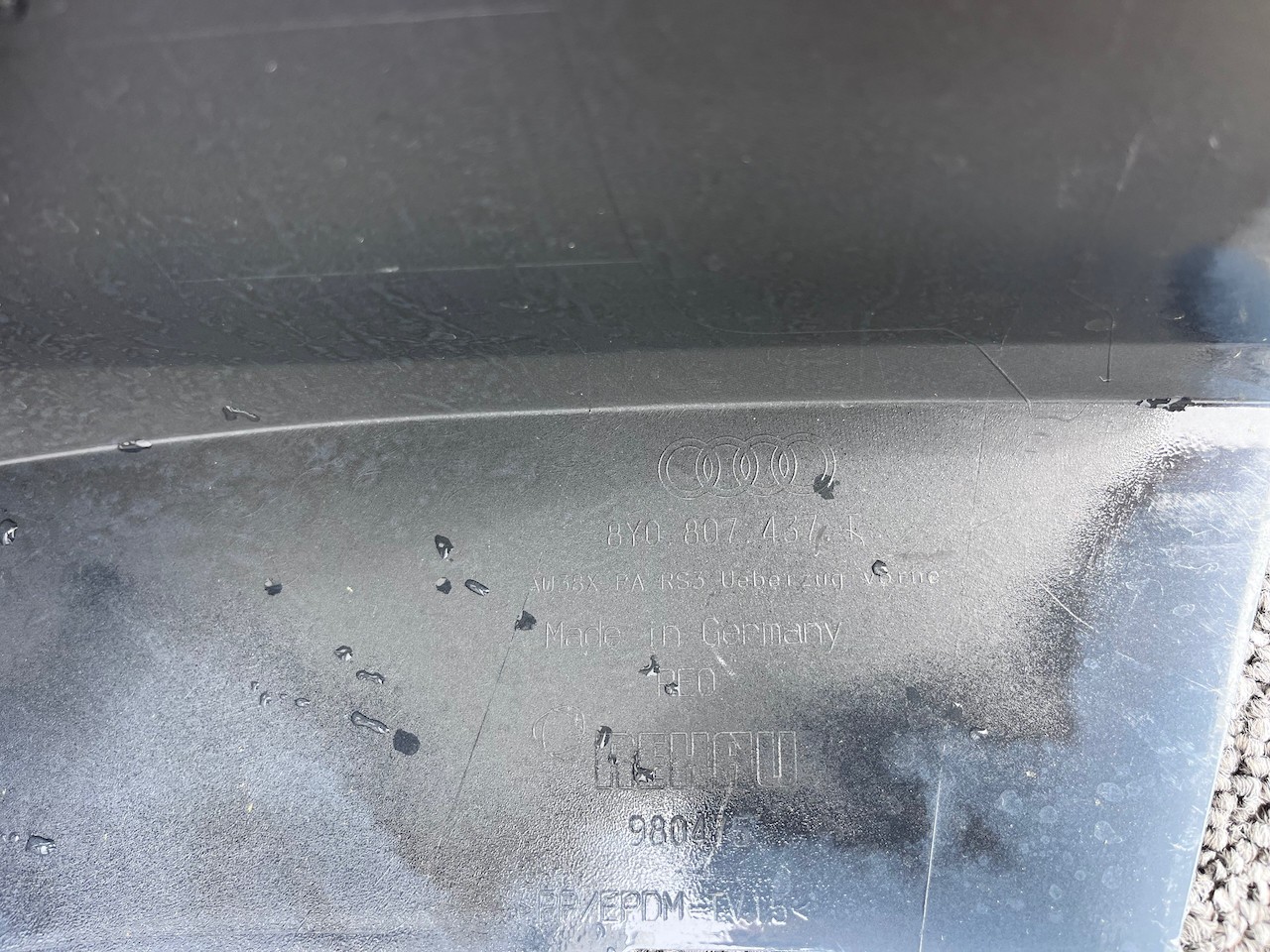 Audi Rs3 Hatchback Saloon Mk4 Lift 2025-on Front Bumper Genuine [a892]