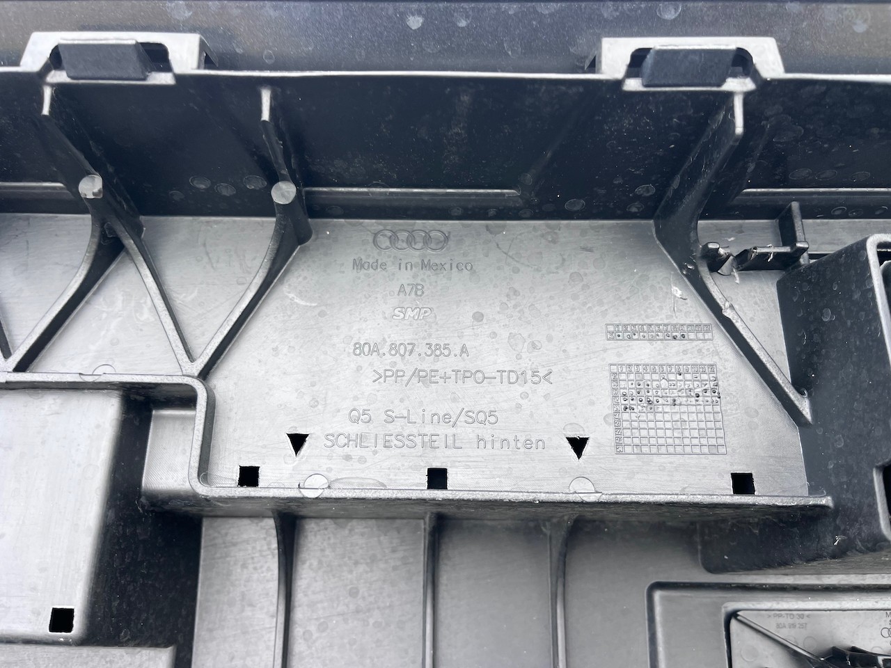 Audi Q5 S Line Sq5 Mk 2017-2020 Rear Bumper W/ Diffuser 4 Pdc Genuine [a816]