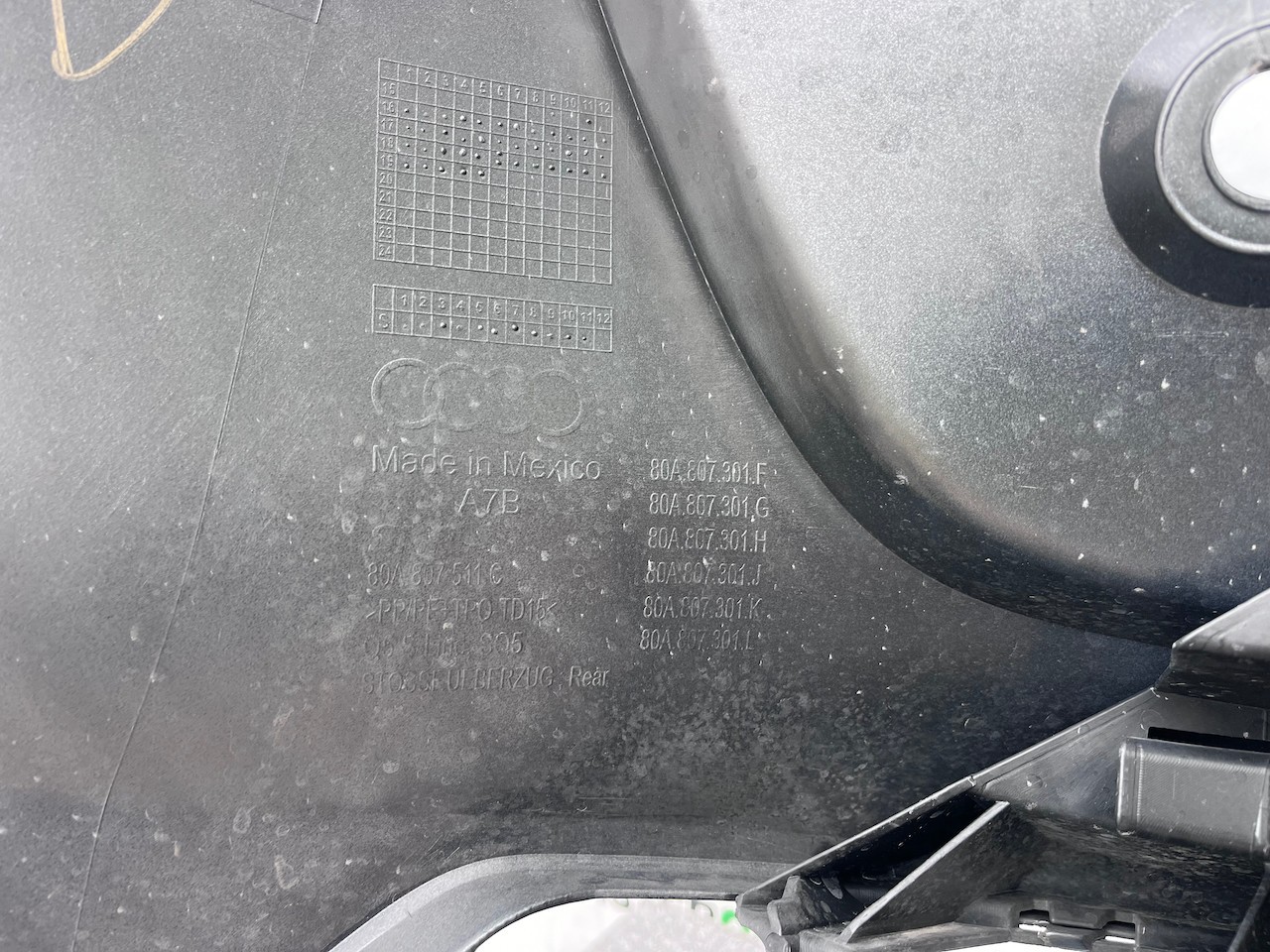 Audi Q5 S Line Sq5 Mk 2017-2020 Rear Bumper W/ Diffuser 4 Pdc Genuine [a816]