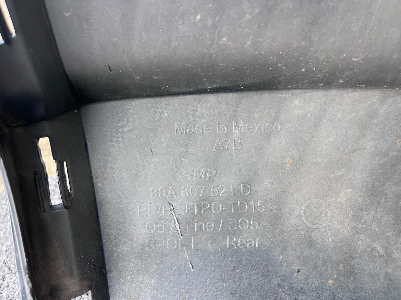 Audi Q5 S Line Sq5 Mk 2017-2020 Rear Bumper W/ Diffuser 4 Pdc Genuine [a866]