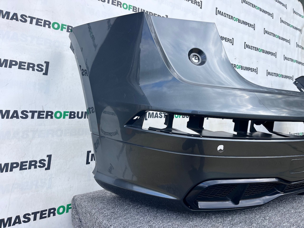 Audi Q5 S Line Sq5 Mk 2017-2020 Rear Bumper W/ Diffuser 4 Pdc Genuine [a866]