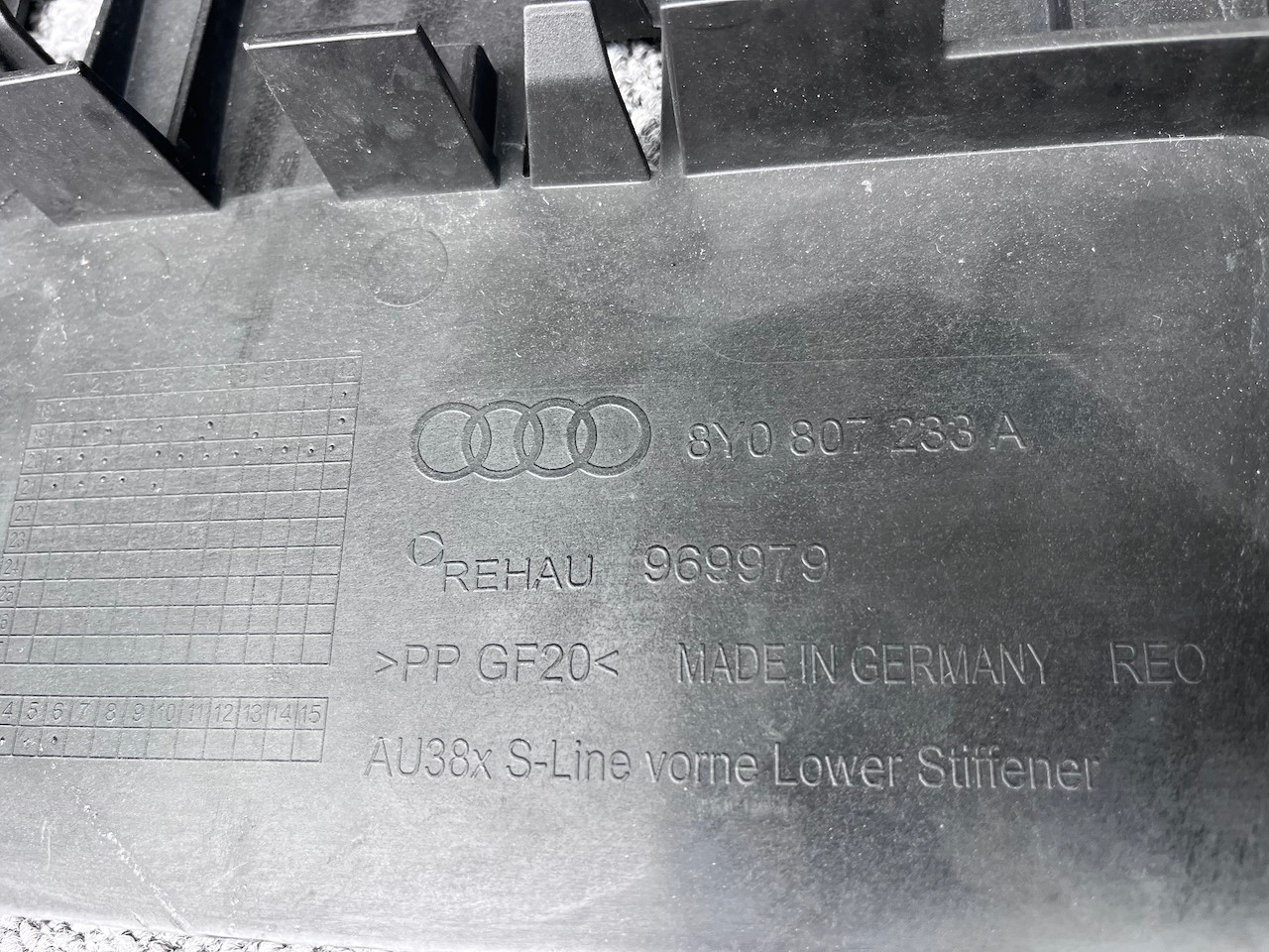 Audi S3 8y Hatchback 2020-20223 Front Bumper 6 Pdc Genuine [a854]