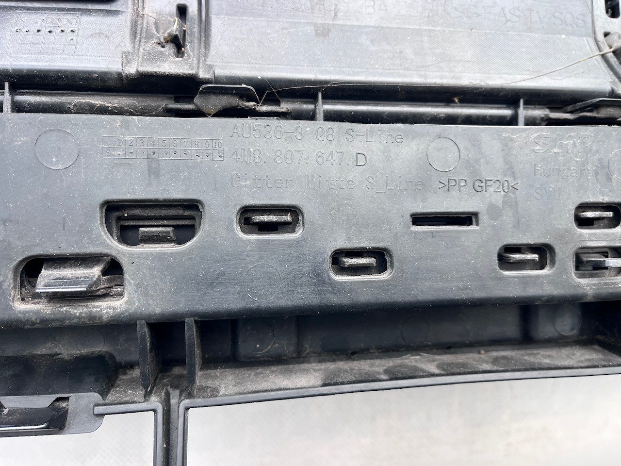 Audi Sq8 S Line Black Edition Suv 2019-2023 Front Bumper 6 Pdc Genuine [a924]