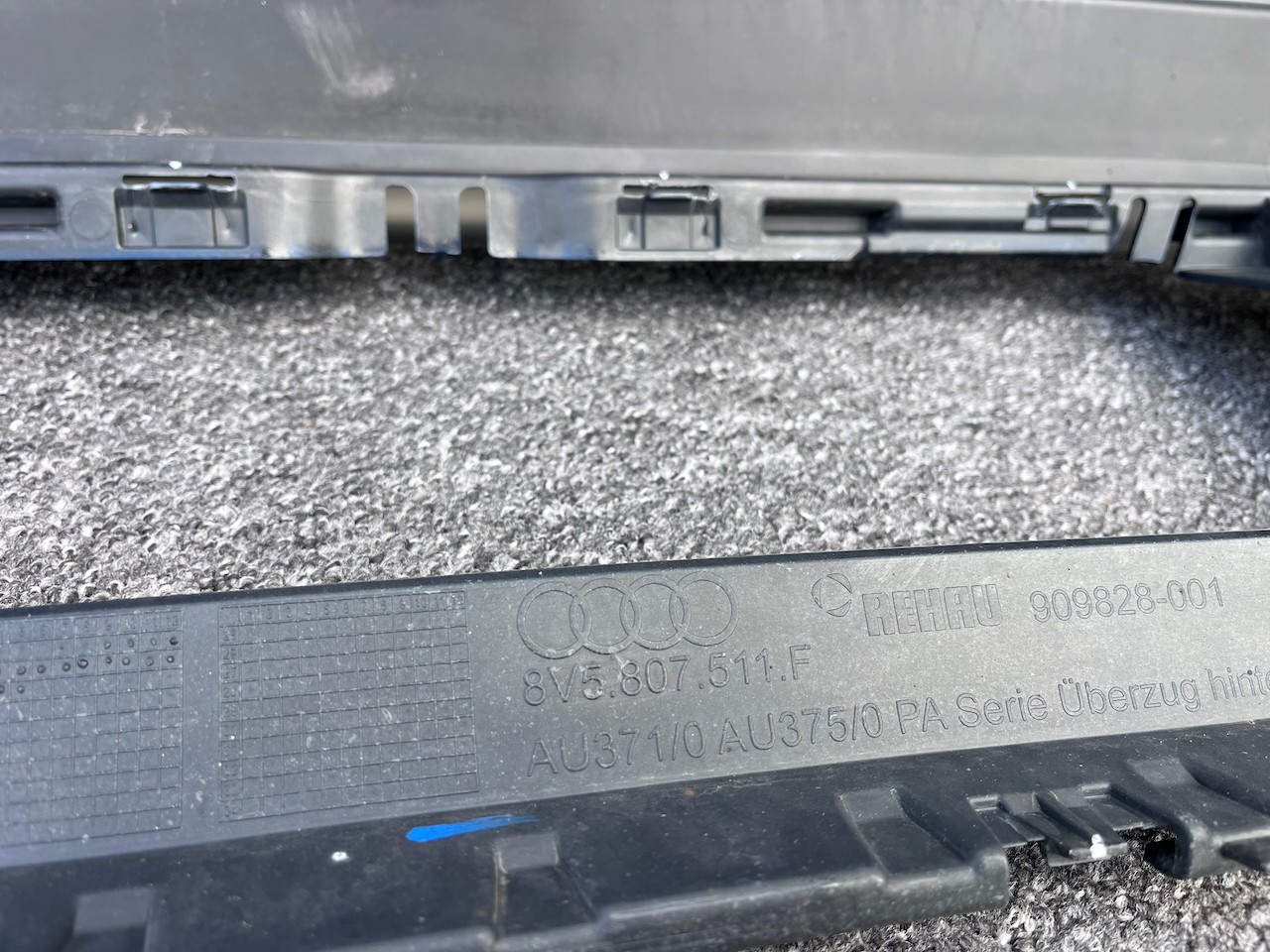 Audi A3 Sport Saloon Only 4 Door 2016-2019 Rear Bumper 4 Pdc Genuine [a940]