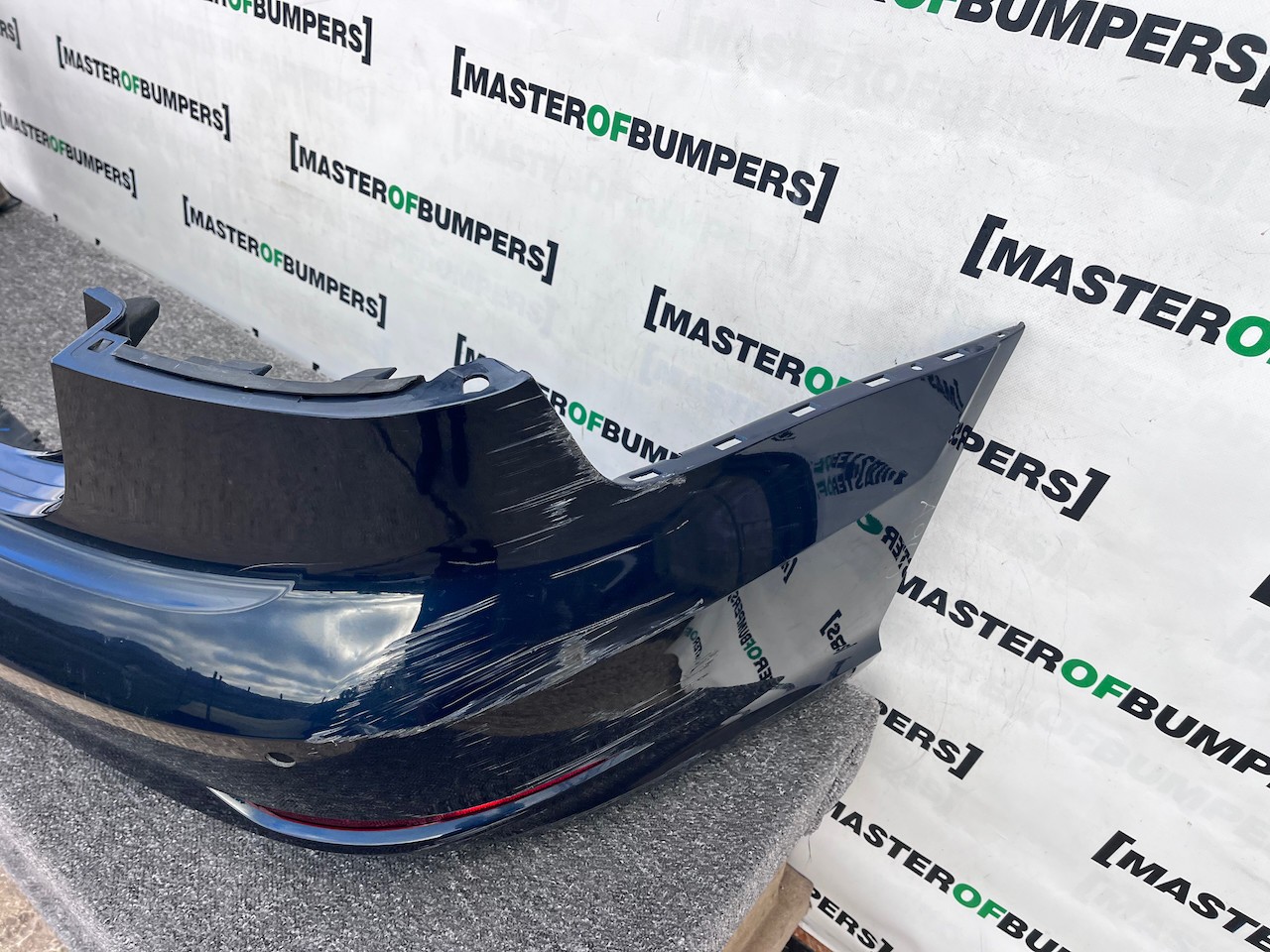 Audi A3 Sport Saloon Only 4 Door 2016-2019 Rear Bumper 4 Pdc Genuine [a940]