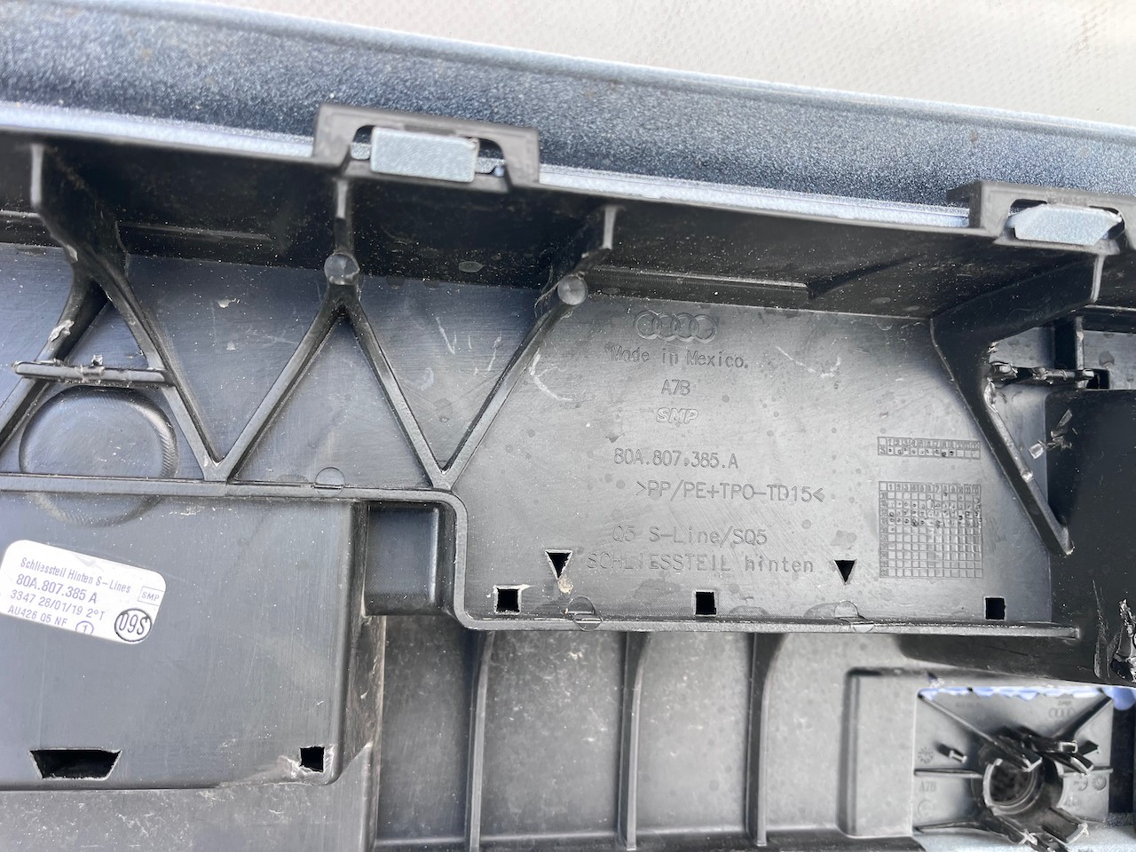 Audi Q5 S Line Sq5 Suv 2017-2020 Rear Bumper 4 Pdc Genuine [a936]