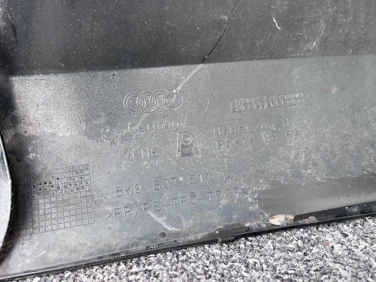 Audi A4 Se Sport Avant Estate B8 Lift 2012-2015 Rear Bumper 4 Pdc Genuine [a947]