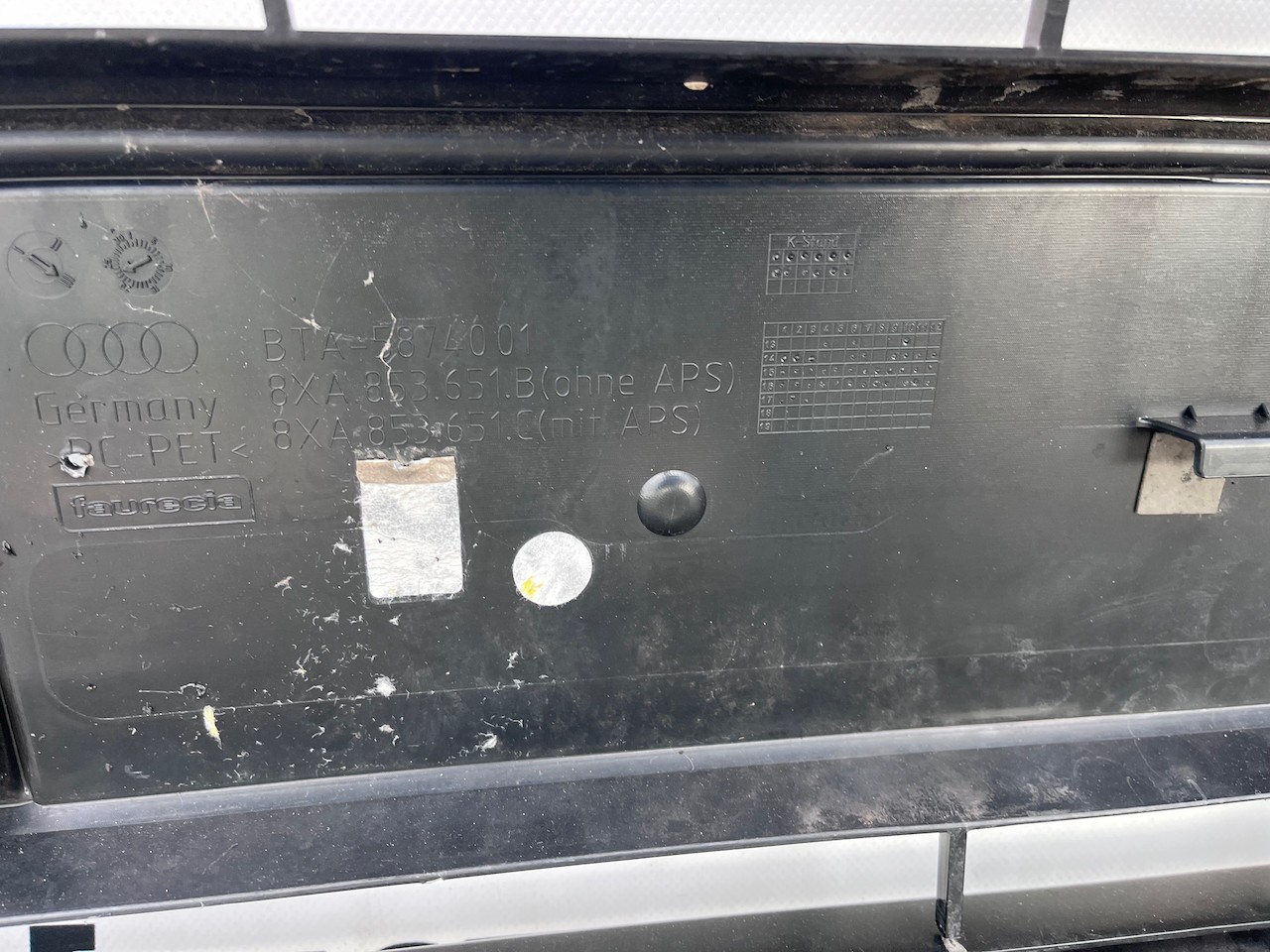 Audi A1 S-line Hatchback Lift 2015-2018 Front Bumper No Pdc Genuine [a961]