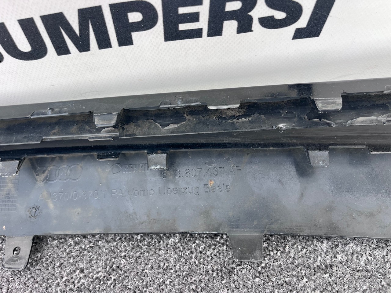 Audi A3 Se Hatchback 8v Lift 2016-2019 Front Bumper No Pdc Genuine [a980]