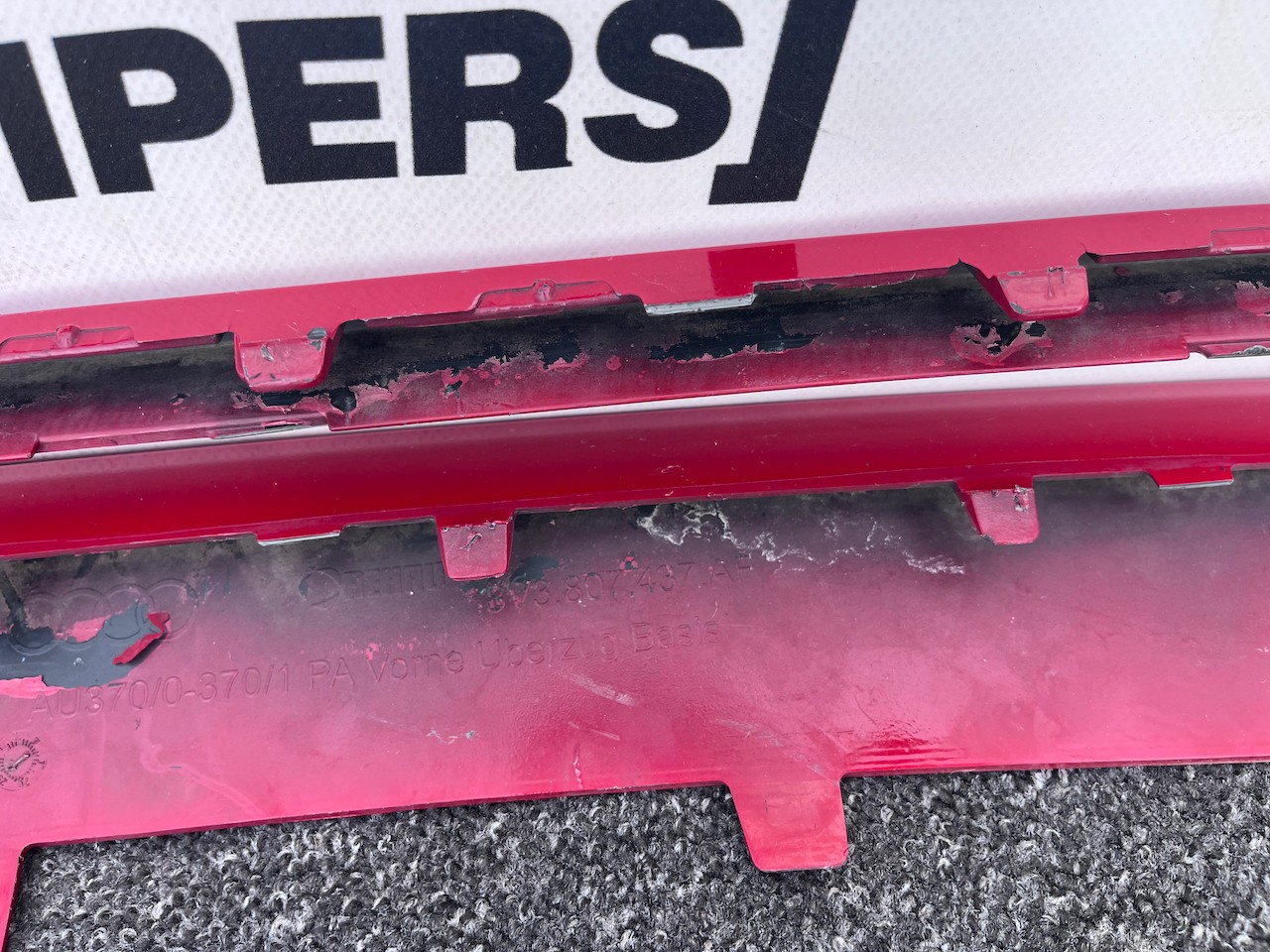 Audi A3 Se Hatchback 8v Lift 2016-2019 Front Bumper 4 Pdc Genuine [a981]