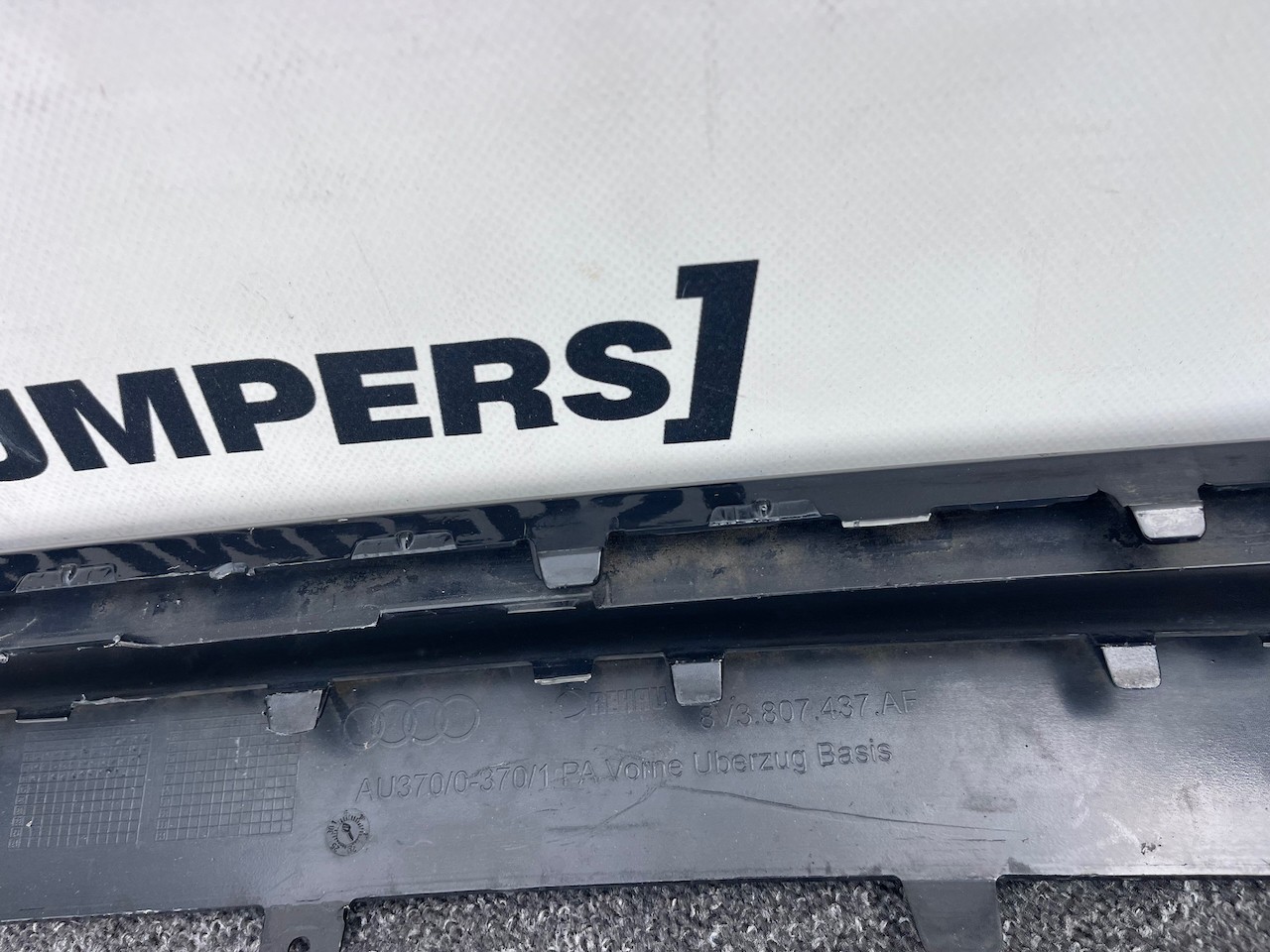 Audi A3 Se 8v Lift Hatchback 2016-2019 Front Bumper No Pdc Jets Genuine [a986]