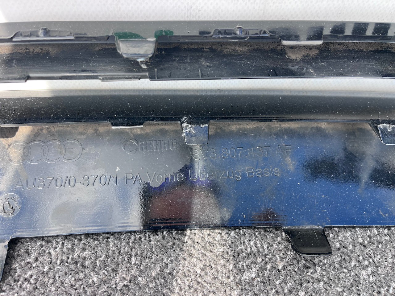 Audi A3 Se Hatchback Lift 2016-2019 Front Bumper No Pdc Jets Genuine [a965]