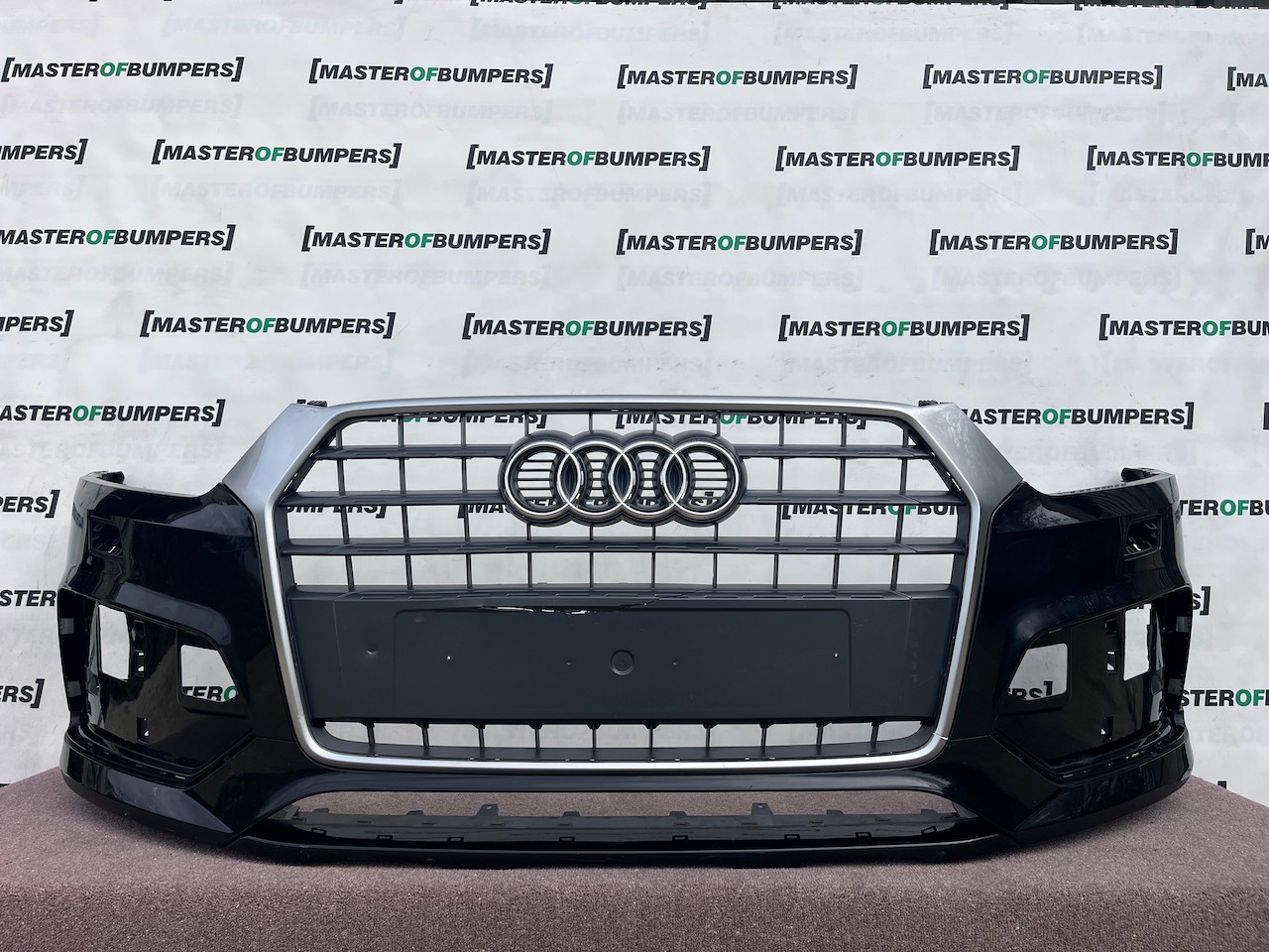 Audi Q3 S Line Mk1 Lift 2015-2018 Front Bumper No Pdc Jets Genuine [a112]