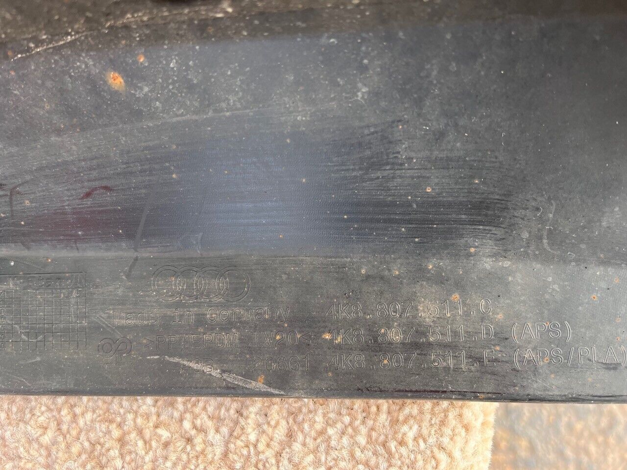 Audi S7 S Line Mk2 2018-2023 Rear Bumper In Black 6 Pdc Genuine [a267]