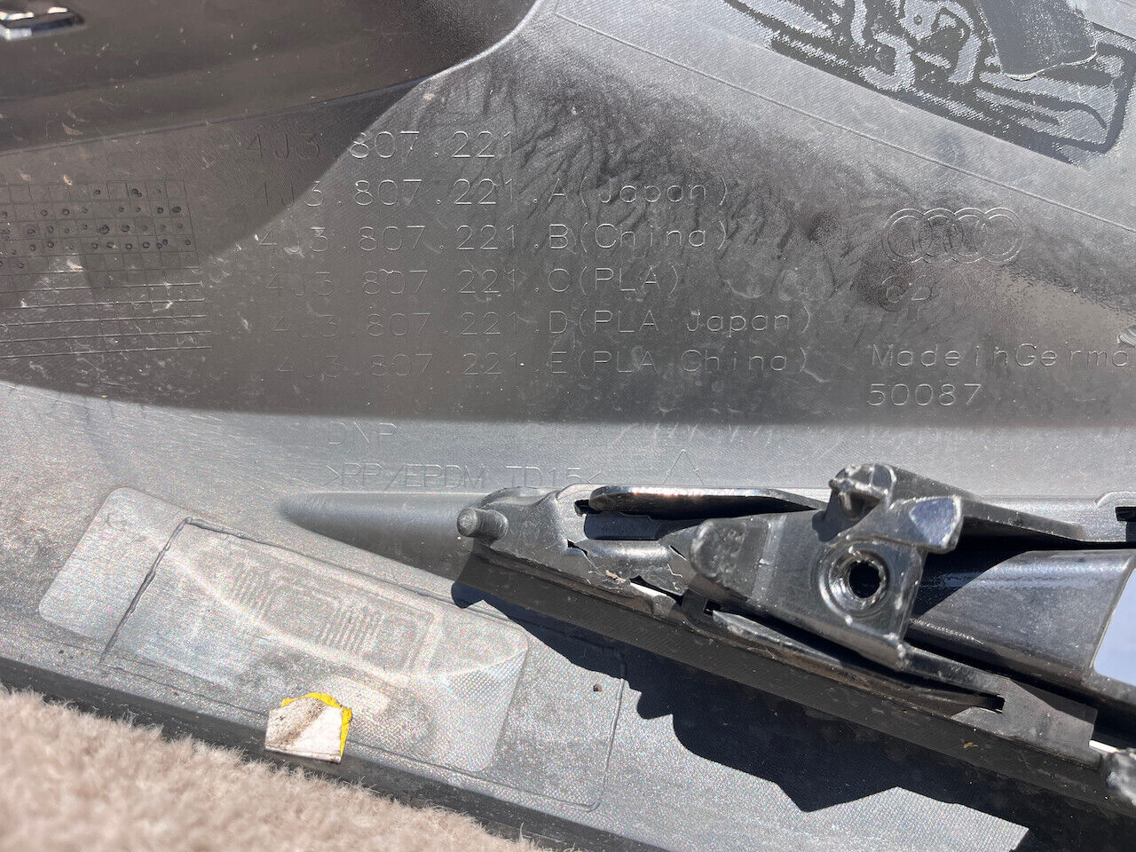 Audi E-tron Gt Rs Etron Limited 2020-2024 Front Bumper 6 Pdc Genuine [a775]