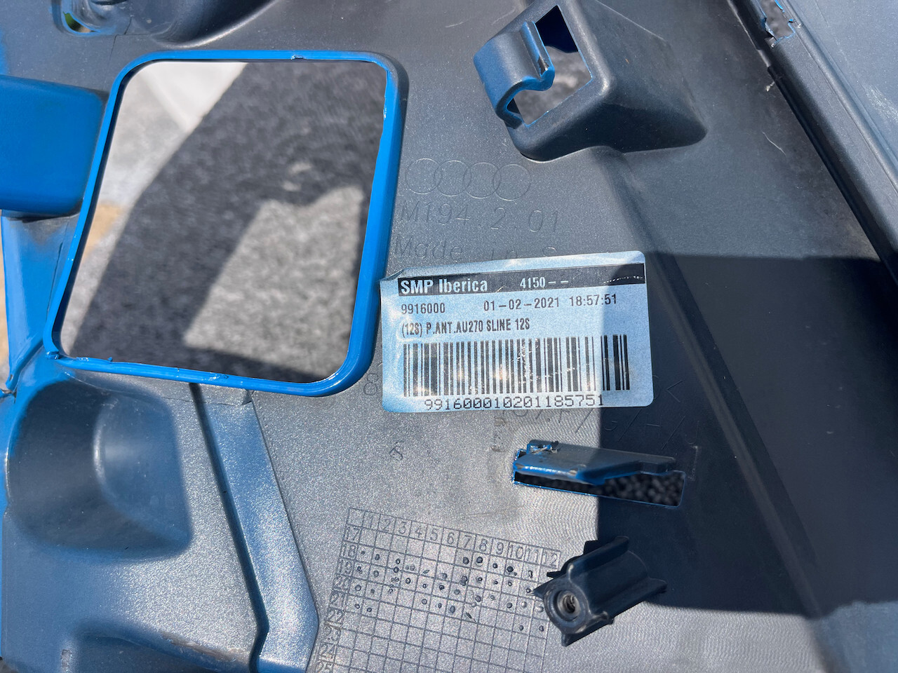 Audi A1 S Line S1 Mk2 Hatchback 2019-2024 Front Bumper No Jets Genuine [a817]