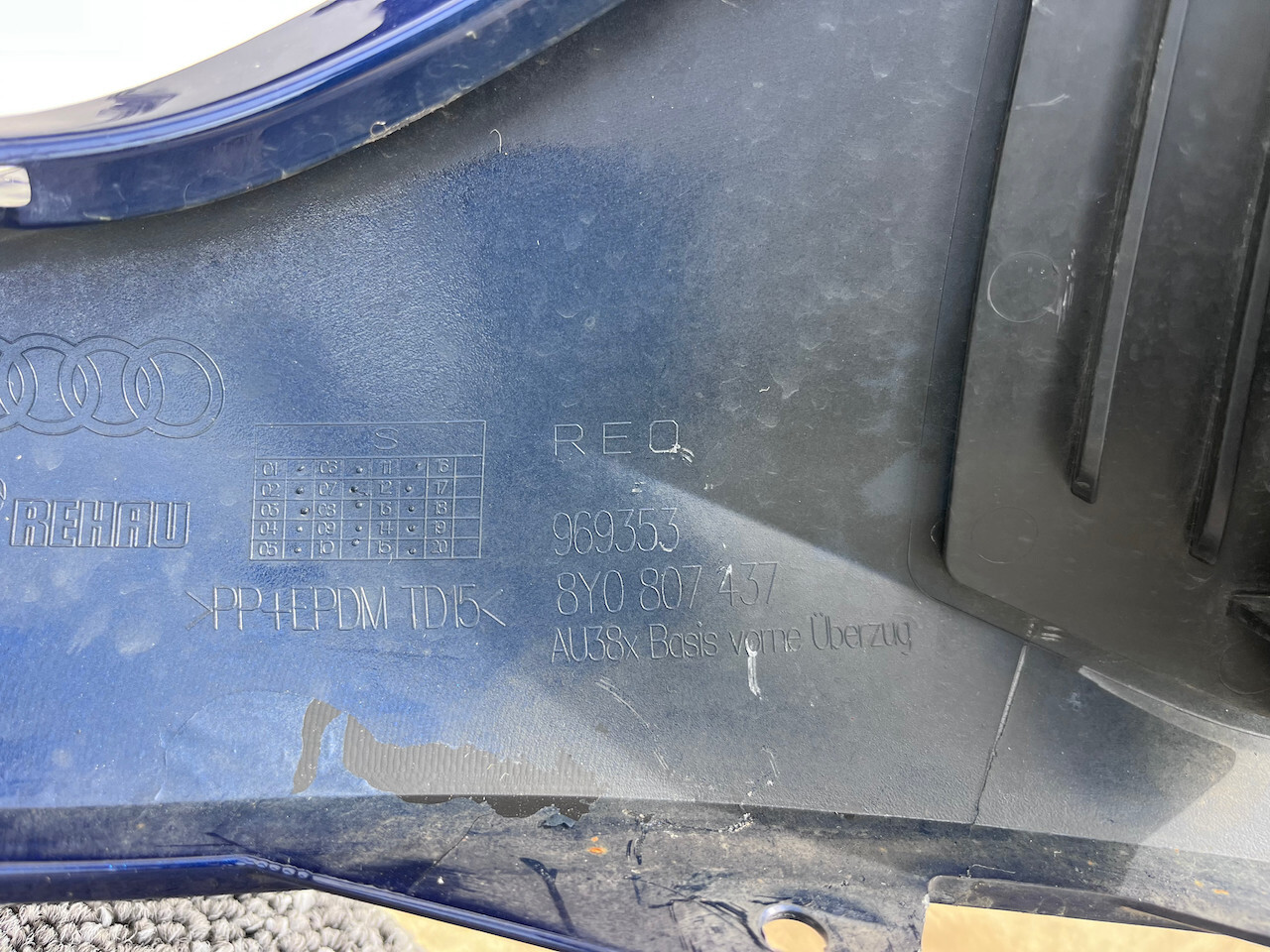 Audi A3 Se Sport Technik 8y Hatchback 2020-2024 Front Bumper 6pdc Genuine [a851]