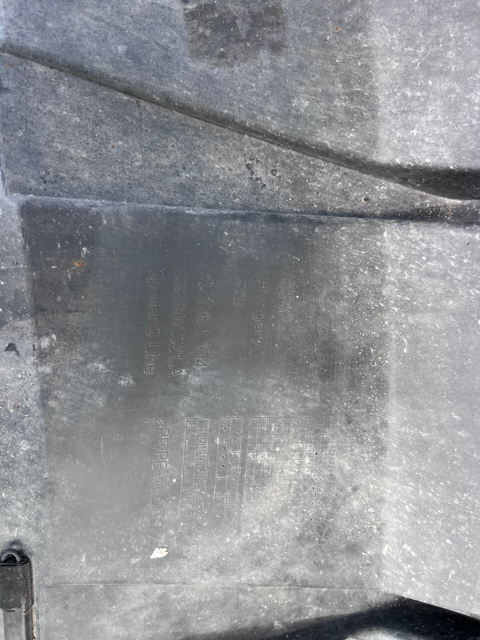 Audi Q3 S Line Sportback Suv 2019-2025 Rear Bumper Grey 4 Pdc Genuine [a864]