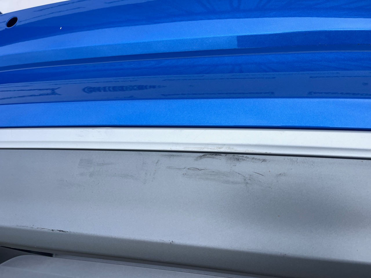 Audi Q2 S Line Mpv 2016-2019 Rear Bumper Blue W/diffuser 4 Pdc Genuine [a819]