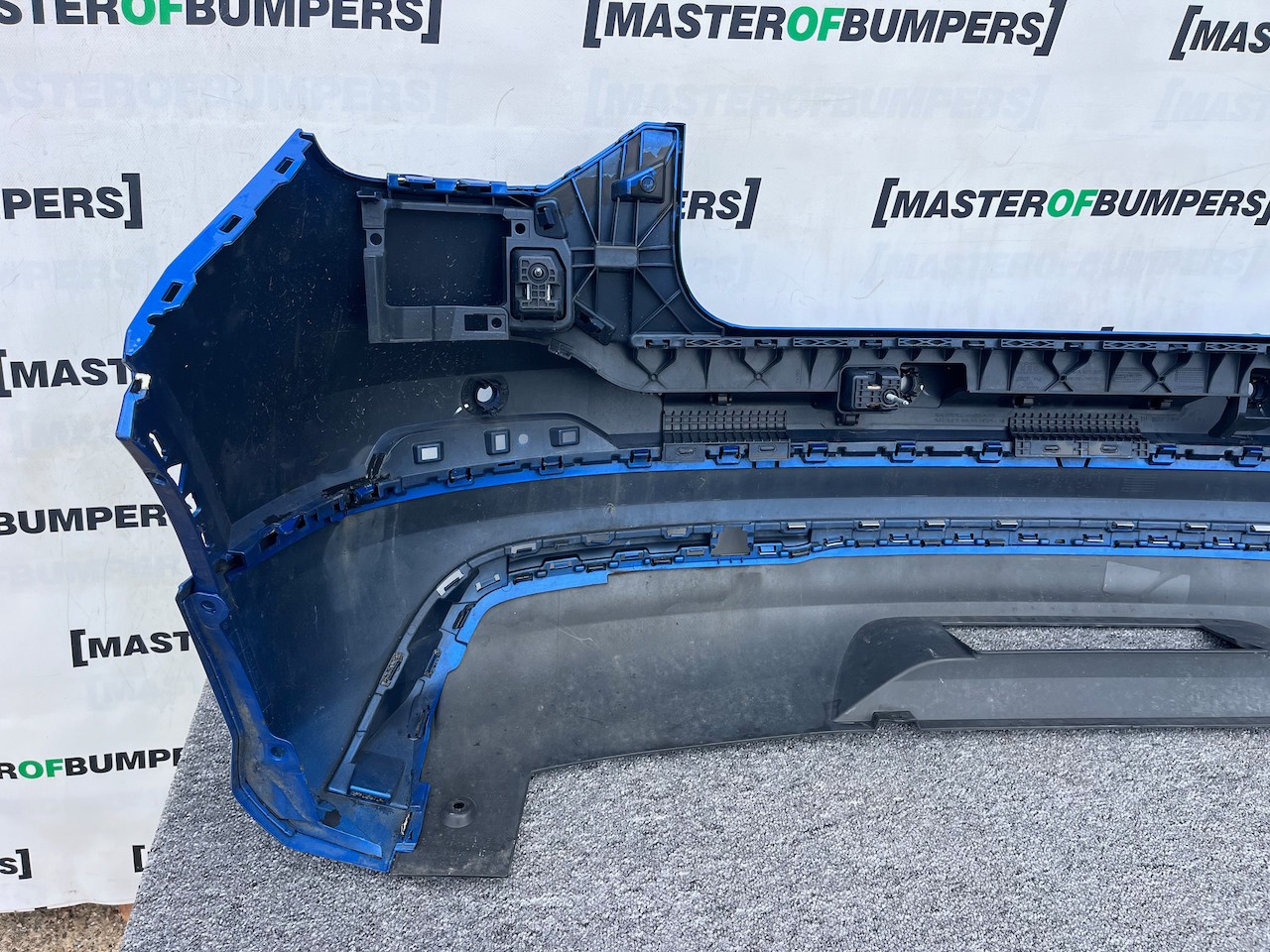Audi Q2 S Line Mpv 2016-2019 Rear Bumper Blue W/diffuser 4 Pdc Genuine [a819]