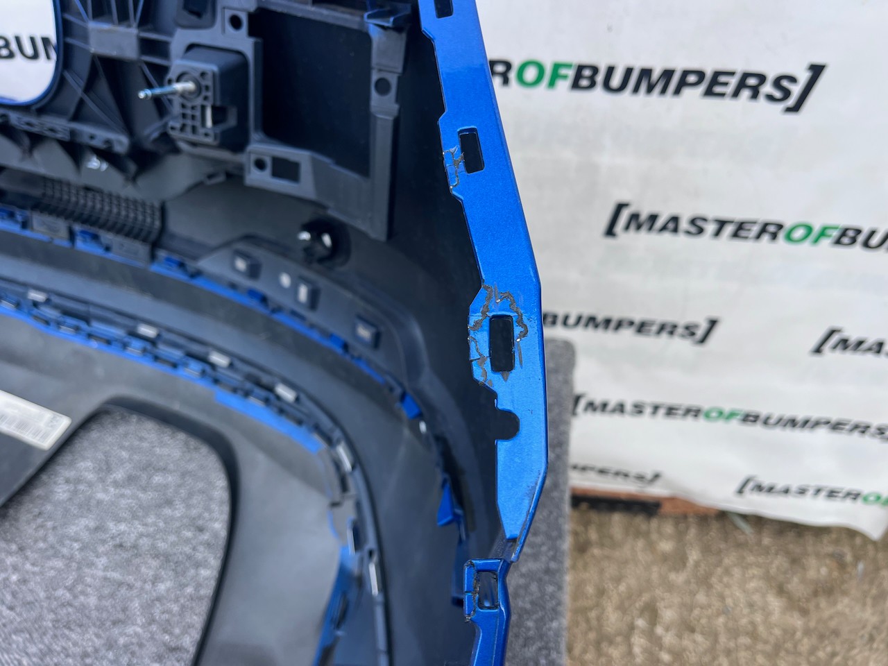 Audi Q2 S Line Mpv 2016-2019 Rear Bumper Blue W/diffuser 4 Pdc Genuine [a819]