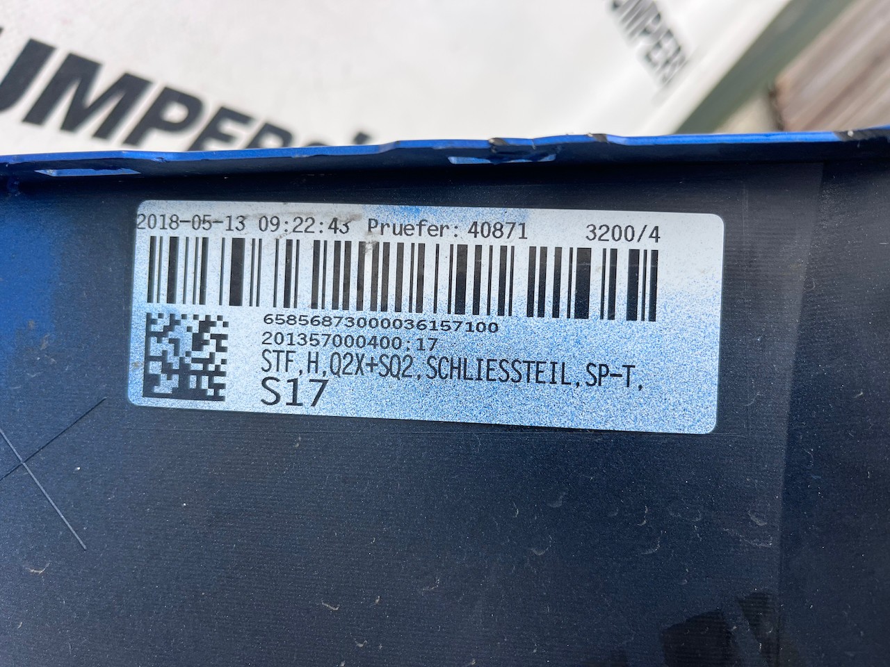 Audi Q2 S Line Mpv 2016-2019 Rear Bumper Blue W/diffuser 4 Pdc Genuine [a819]