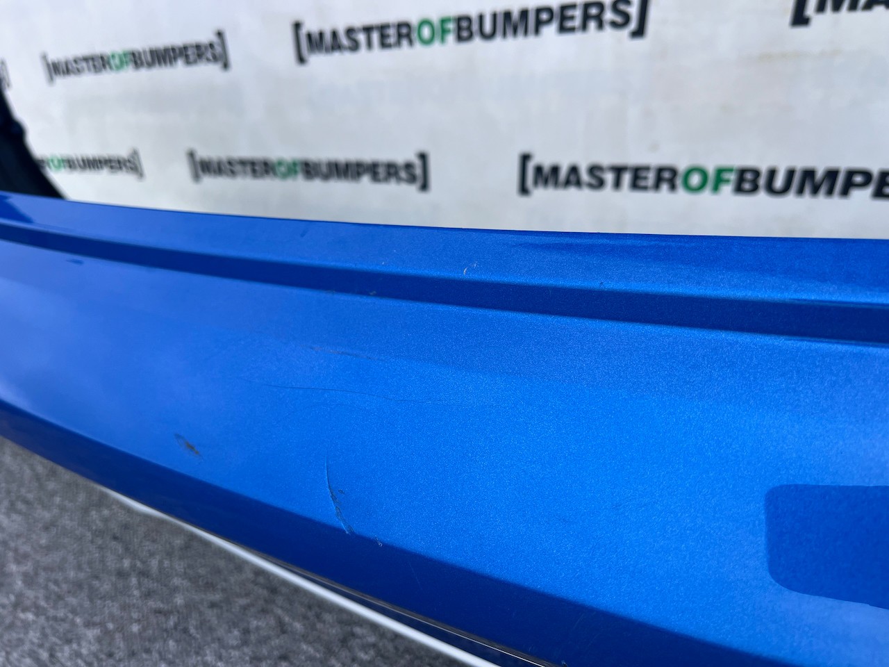 Audi Q2 S Line Mpv 2016-2019 Rear Bumper Blue W/diffuser 4 Pdc Genuine [a819]