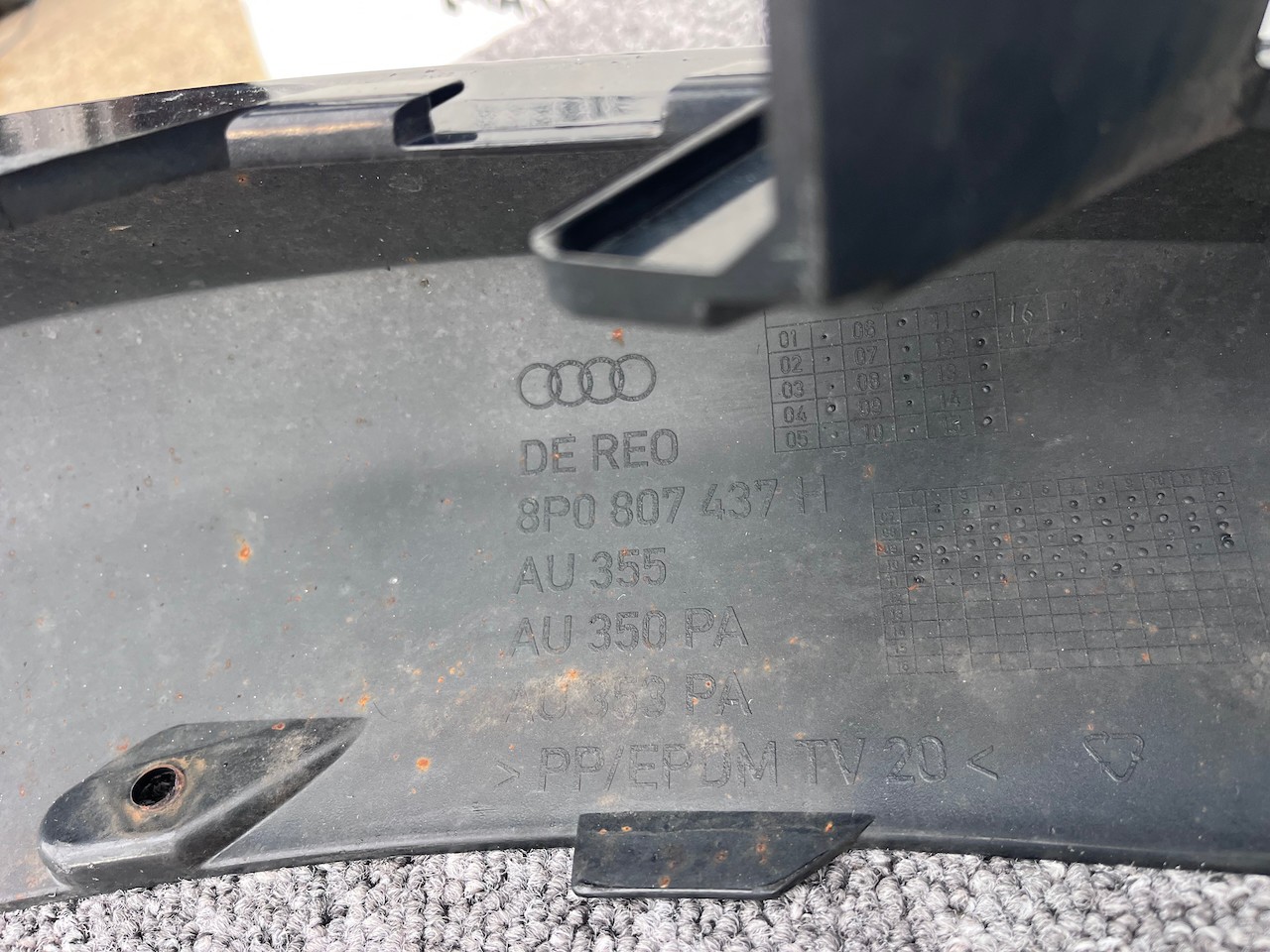 Audi A3 Se Cabrio 2009-2012 Front Bumper No Pdc Jets Genuine [a840]