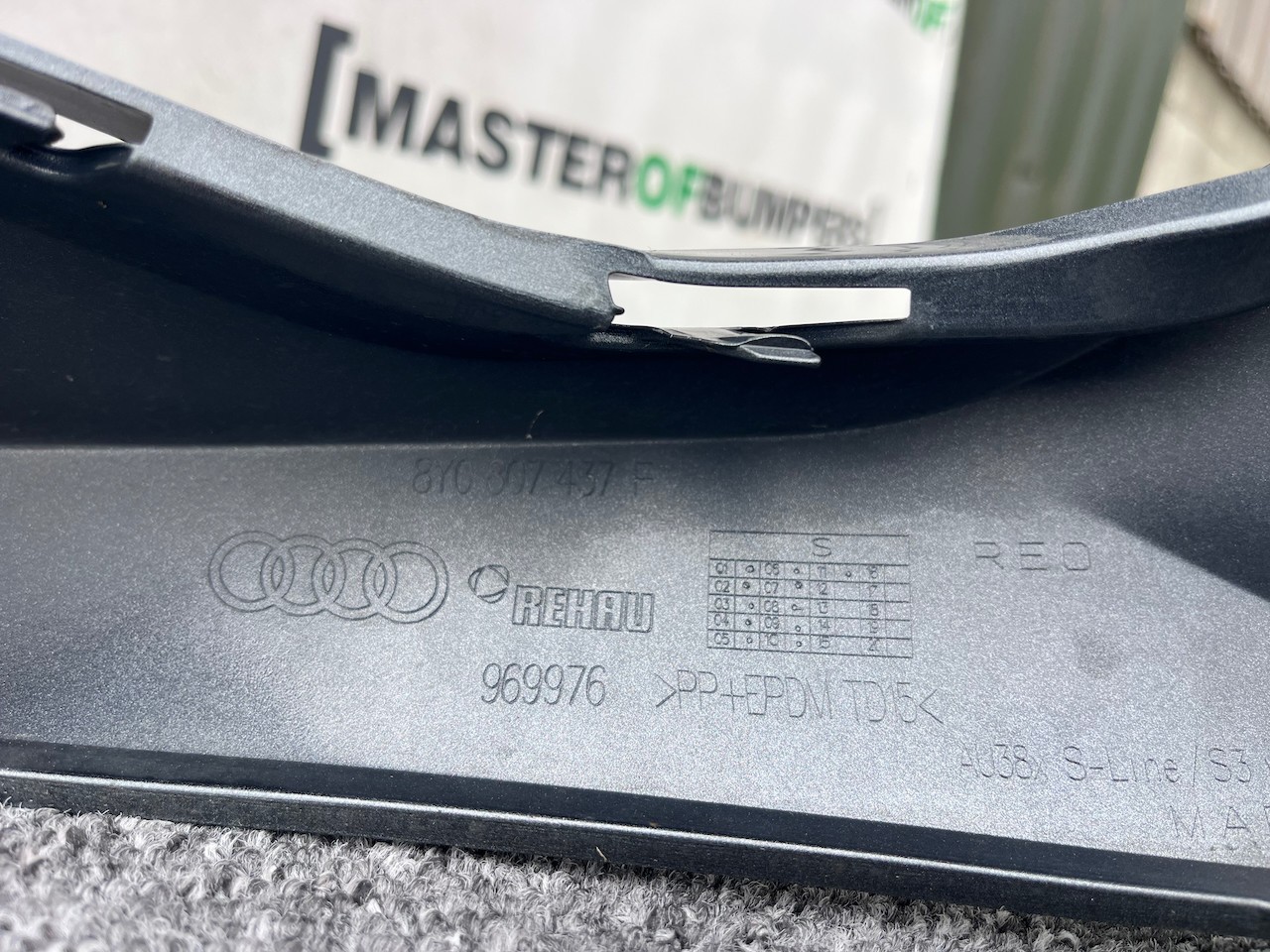 Audi S3 8y Hatchback 2020-20223 Front Bumper 4 Pdc Genuine [a869]