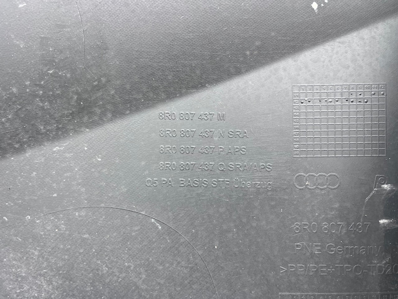 Audi Q5 Se Quattro Suv Mk1 Lift 2012-2016 Front Bumper 4 Pdc Genuine [a862]