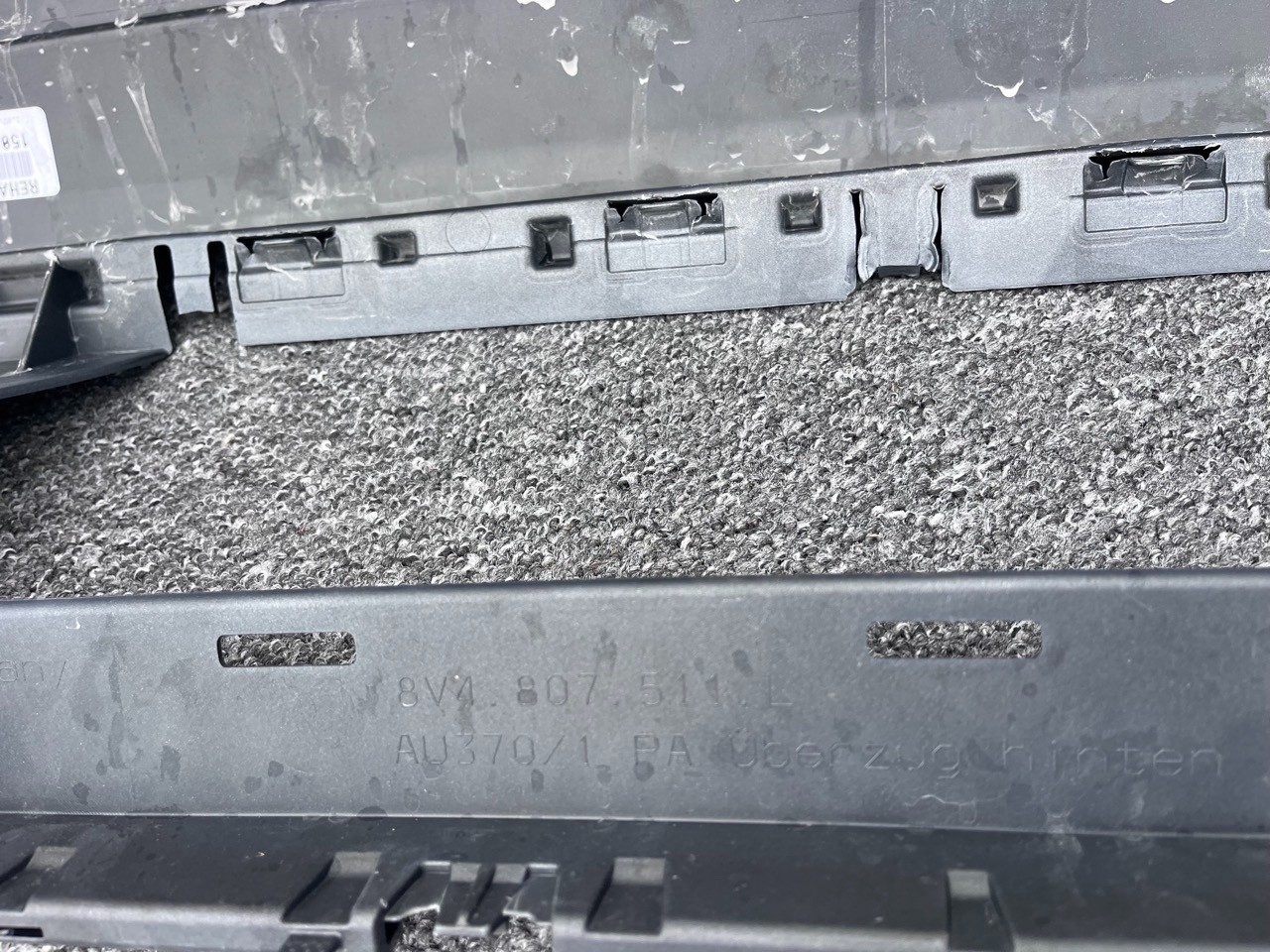 Audi A3 Se Sport Hatchback V8 Lift 2016-2019 Rear Bumper 6 Pdc Genuine [a909]