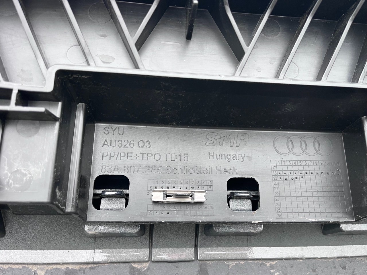 Audi Q3 Sport Mk2 2018-2024 Rear Bumper 4 Pdc Genuine [a914]