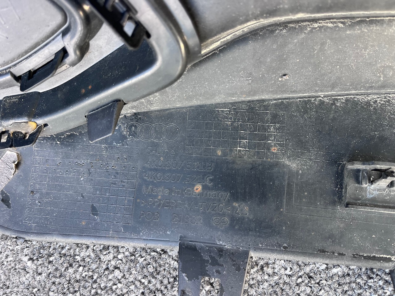 Audi A6 S Line Avant Estate C8 2019-2023 Rear Bumper 4 Pdc Genuine [a927]