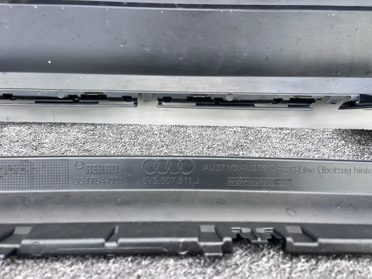 Audi A3 S Line S3 Saloon Only 4 Door 2016-2019 Rear Bumper 4 Pdc Genuine [a939]