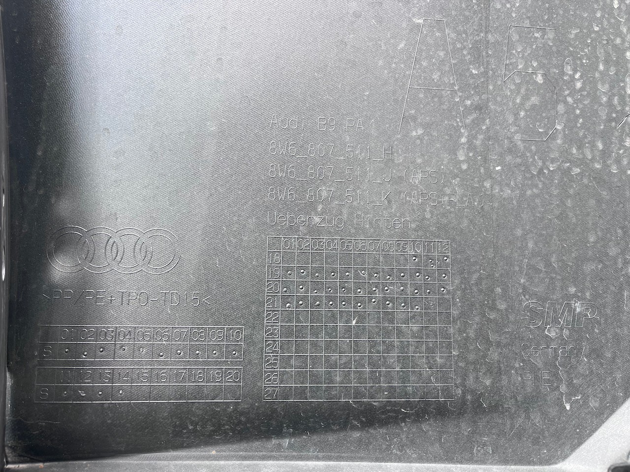 Audi A5 Ultra Sport Coupe Cabrio 2021-2025 Rear Bumper 4 Pdc Genuine [a932]