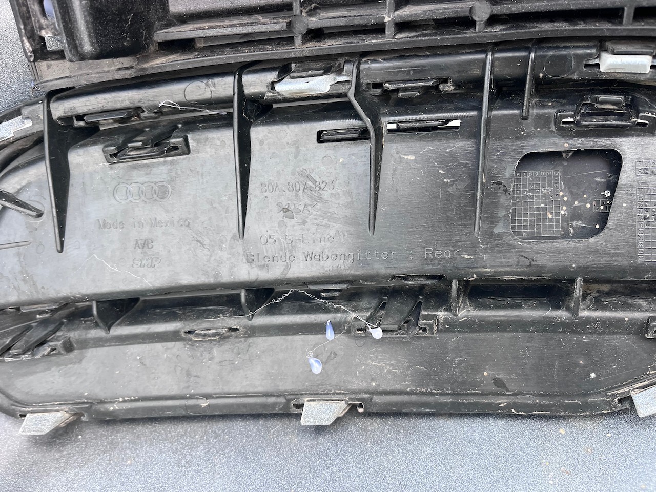 Audi Q5 S Line Black Edition Suv 2017-2020 Rear Bumper 4 Pdc Genuine [a937]