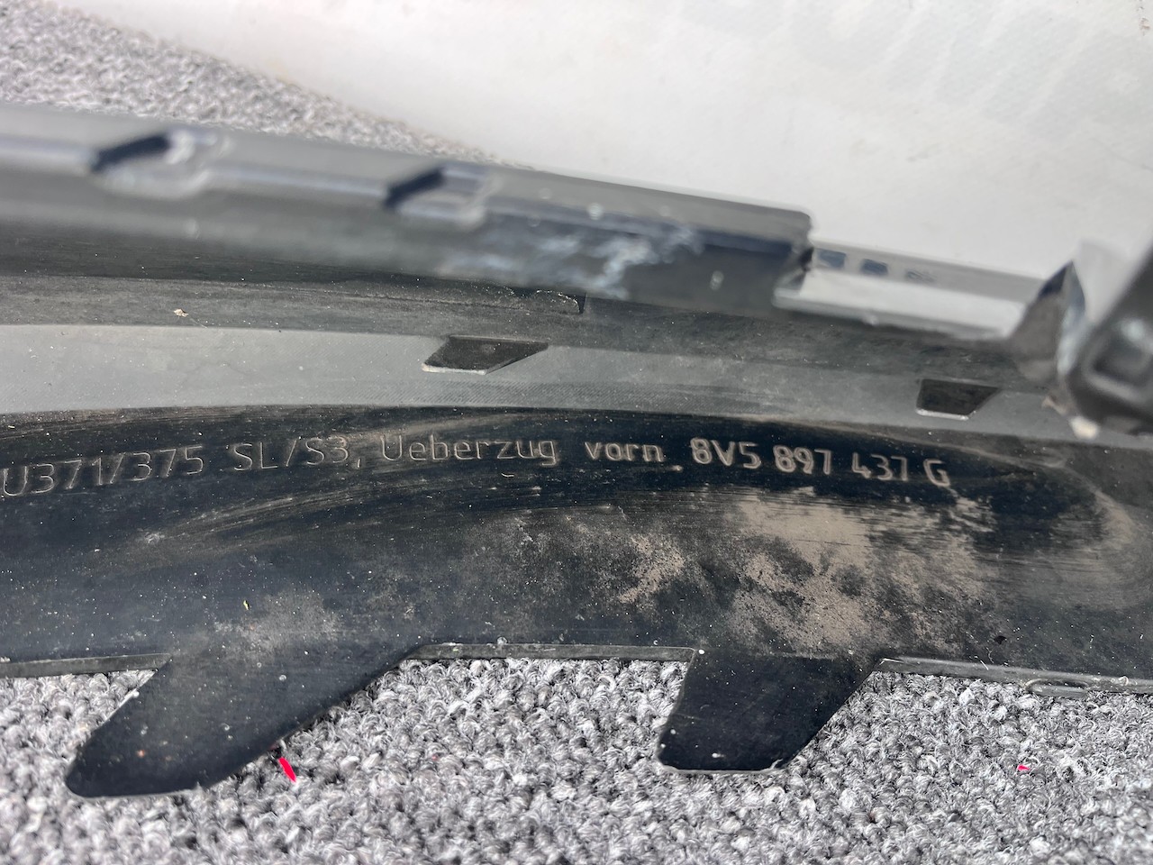 Audi A3 S Line S3 Saloon Cabrio 8v 2013-2016 Front Bumper No Pdc Genuine [a954]