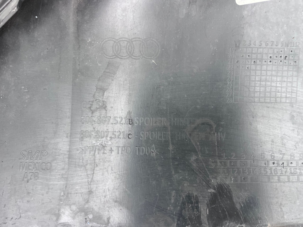 Audi Q5 S Line Sportback 2021-2024 Rear Bumper Genuine [a957]