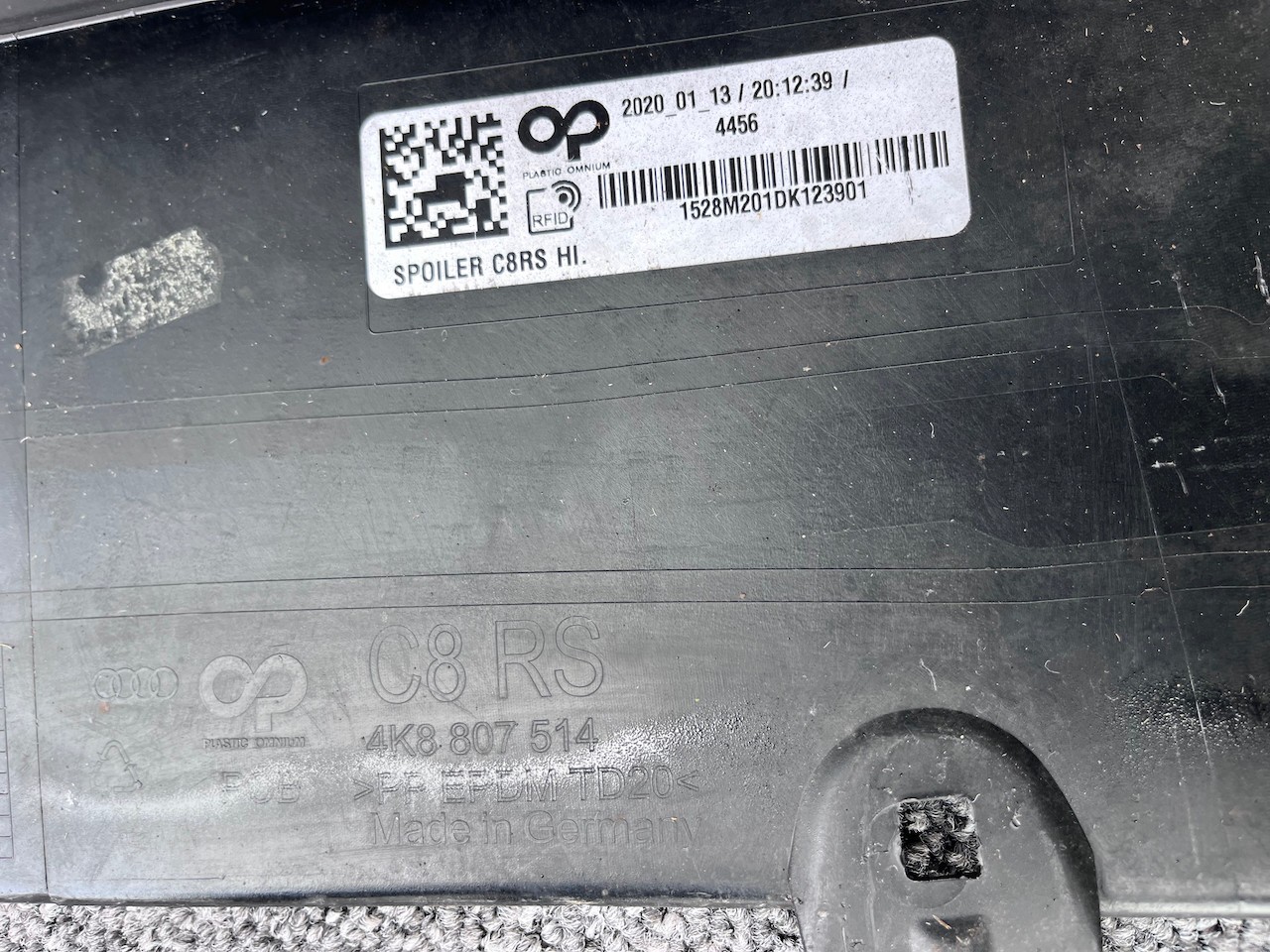 Audi Rs6 C8 Avant 2020-2024 Rear Bumper W/ Diffuser 6 Pdc Genuine [a813]