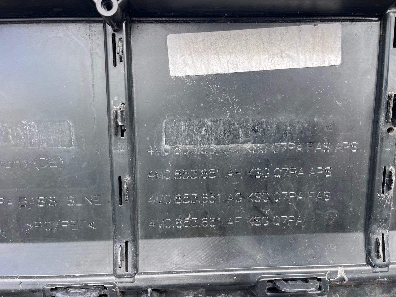 Audi Sq7 Q7 S Line Lift 2019-2022 Front Bumper W/lip 4 Pdc Genuine [a10]