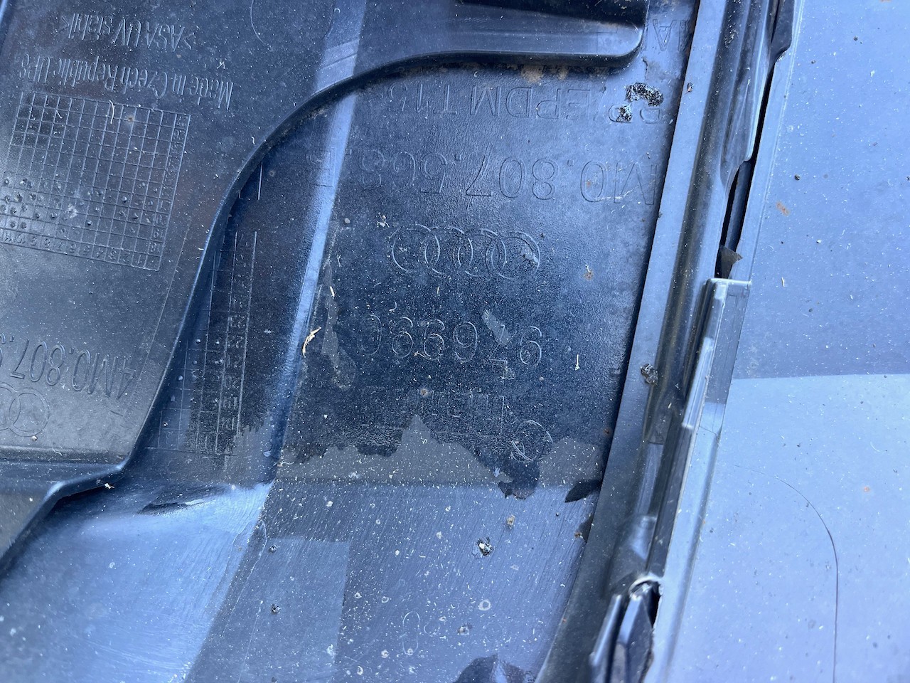 Audi Q7 S Line Suv Mk2 Lift 2019-2023 Rear Bumper Difuser Pdc Genuine [a65]