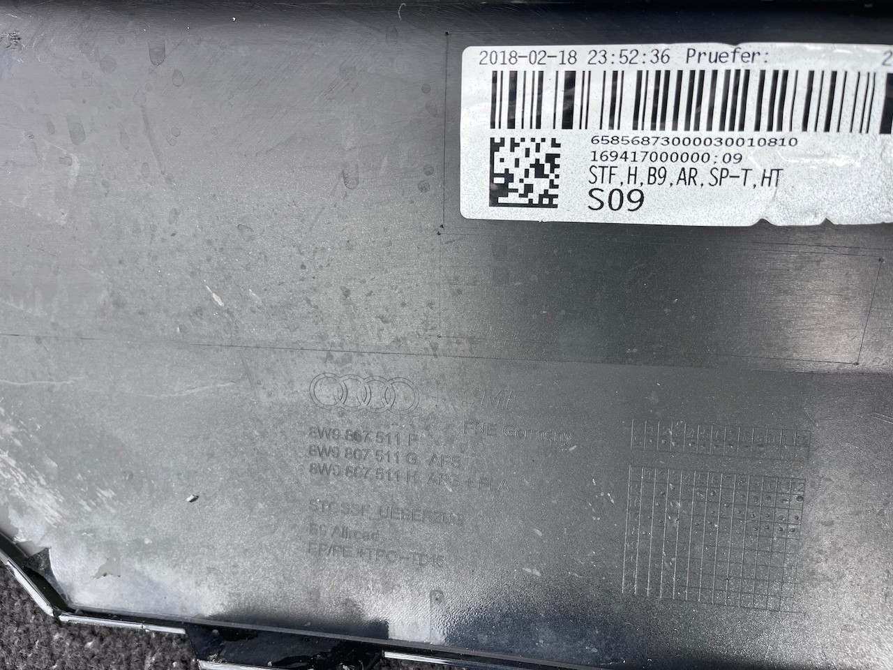 Audi A4 Allroad Avant Estate B8 2017-2023 Rear Bumper 6 Pdc Genuine [a75]