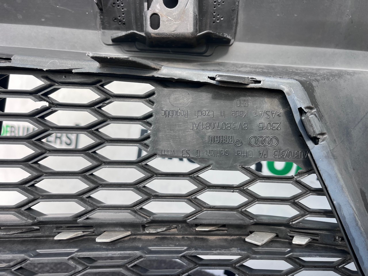 Audi A3 S-line S3 Hatchback Lift 2016-2019 Front Bumper No Pdc Genuine [a93]