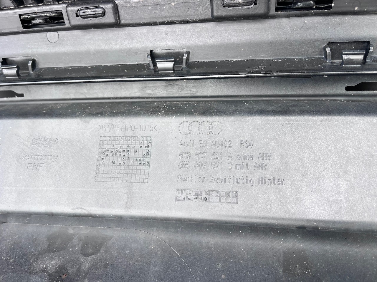 Audi Rs4 Avant Estate B9 2017-2023 Rear Bumper 6 Pdc Genuine [a124]