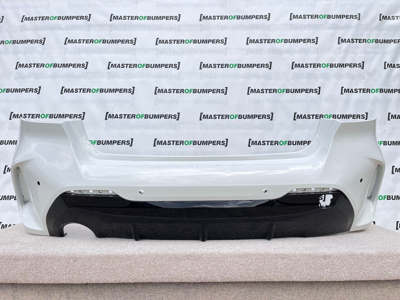 BMW 1 Series M Sport F40 118i 120 2019-on Rear Bumper White 4 Pdc Genuine [B332]
