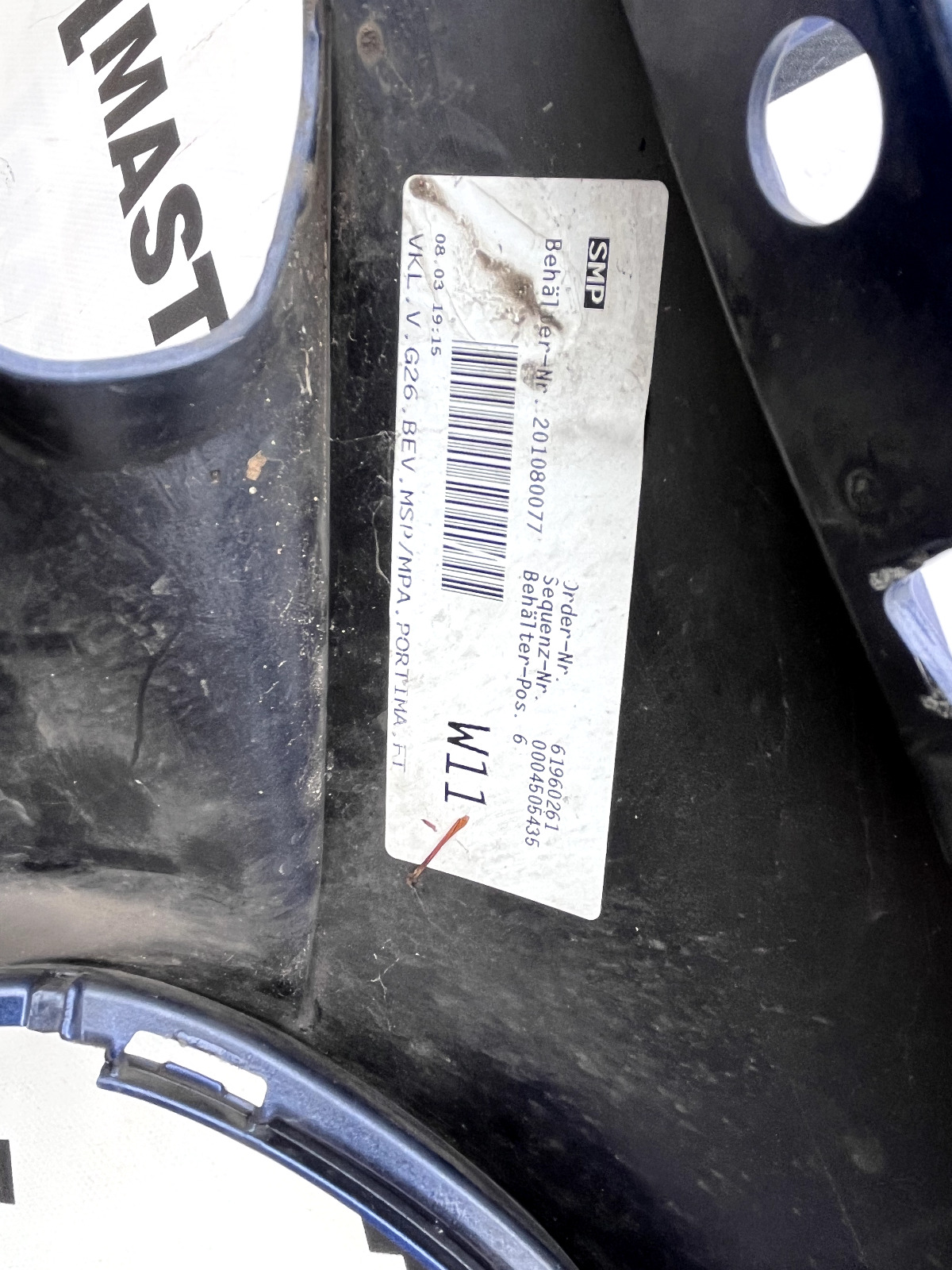 BMW I4 I4 Gran Coupe M Sport G26 2022-on Front Bumper 6 Pdc Genuine [B154]