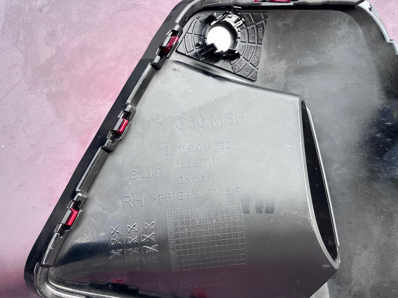 BMW 5 Series M Sport G60 G61 Saloon 2023-on Front Bumper 6 Pdc Genuine [B266]